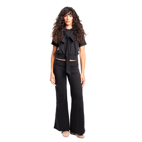 Charcoal Ribbed Pants