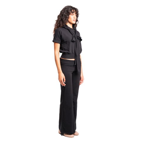 Charcoal Ribbed Pants