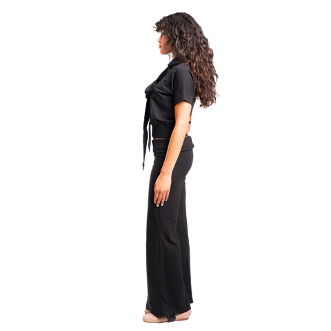 Charcoal Ribbed Pants