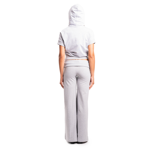 Gray Ribbed Pants
