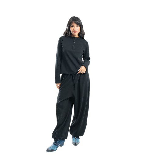 charcoal aero waffle pants