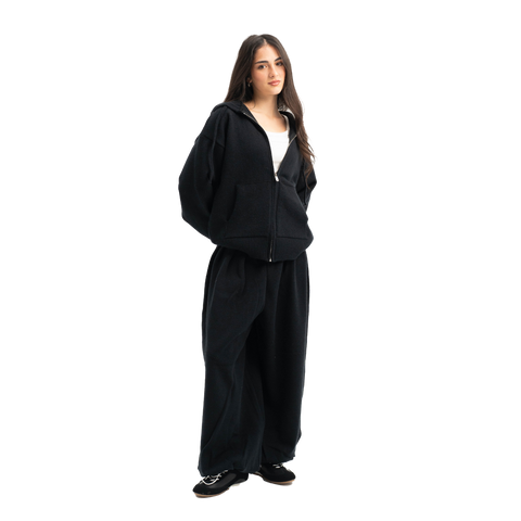 charcoal arc knit set