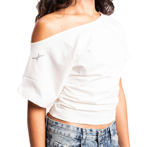 Marshmallow Tilted Tee