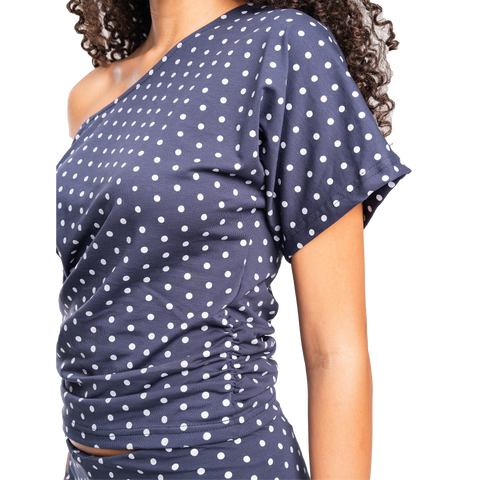 Midnight Polka Dot Tilted Tee
