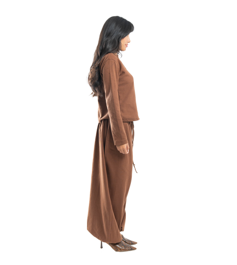 espresso aero waffle pants