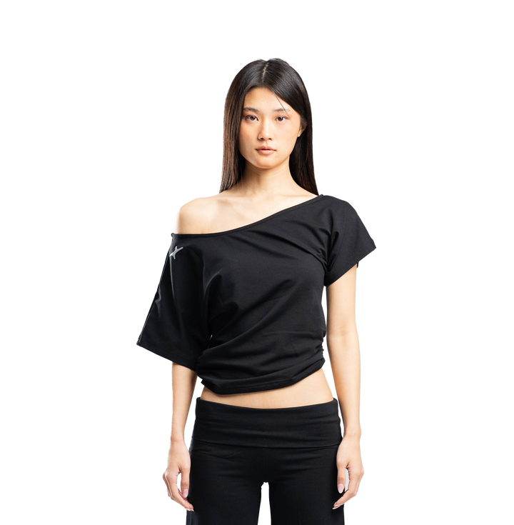 Charcoal Tilted Tee