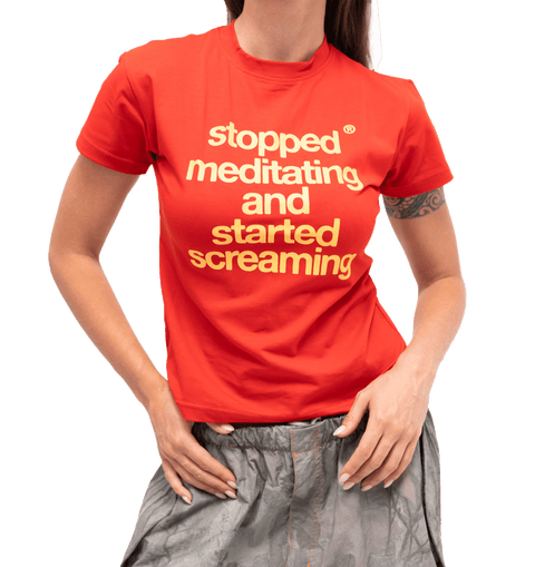 started screaming mini tee